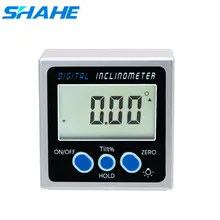 SHAHE – jauge d'angle numérique, rapporteur d'angle, inclinomètre avec Base magnétique, jauge d'angle électronique 