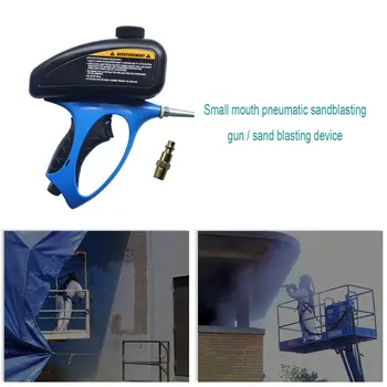 

Portable Pneumatic Sandblasting Gun Home DIY Adjustable Sand Blasting Flow Blasting Device Mini Air Sandblaster Machine