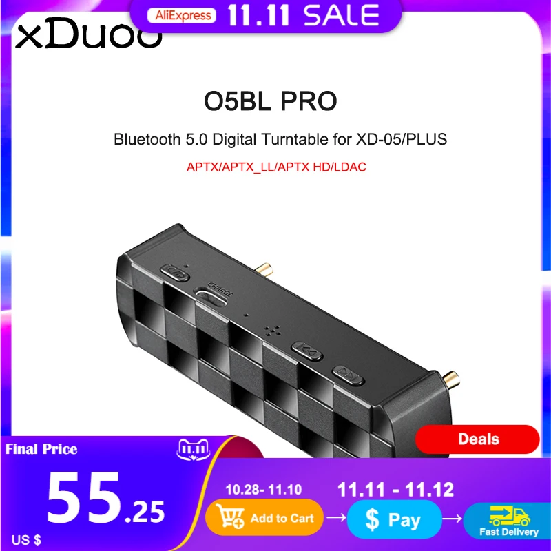 Xduoo O5BL PRO Bluetooth цифровой проигрыватель для XD05/PLUS усилитель наушников | Электроника