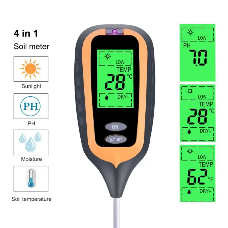 do solo umidade monitor temperatura luz solar