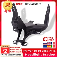 Cvk suporte do farol da motocicleta estadia superior carenagem para yamaha yzf 1000 r1 2009 2010 2011 2012 2013 2014 YZF-R1 peças