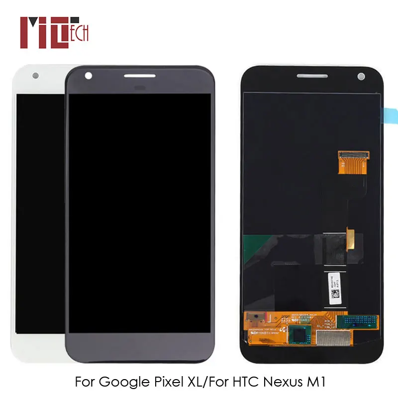 

LCD Display For HTC Nexus M1 Touch Screen Digitizer LCD For Google Pixel XL Assembly Replacement 5.5" Black White No Frame