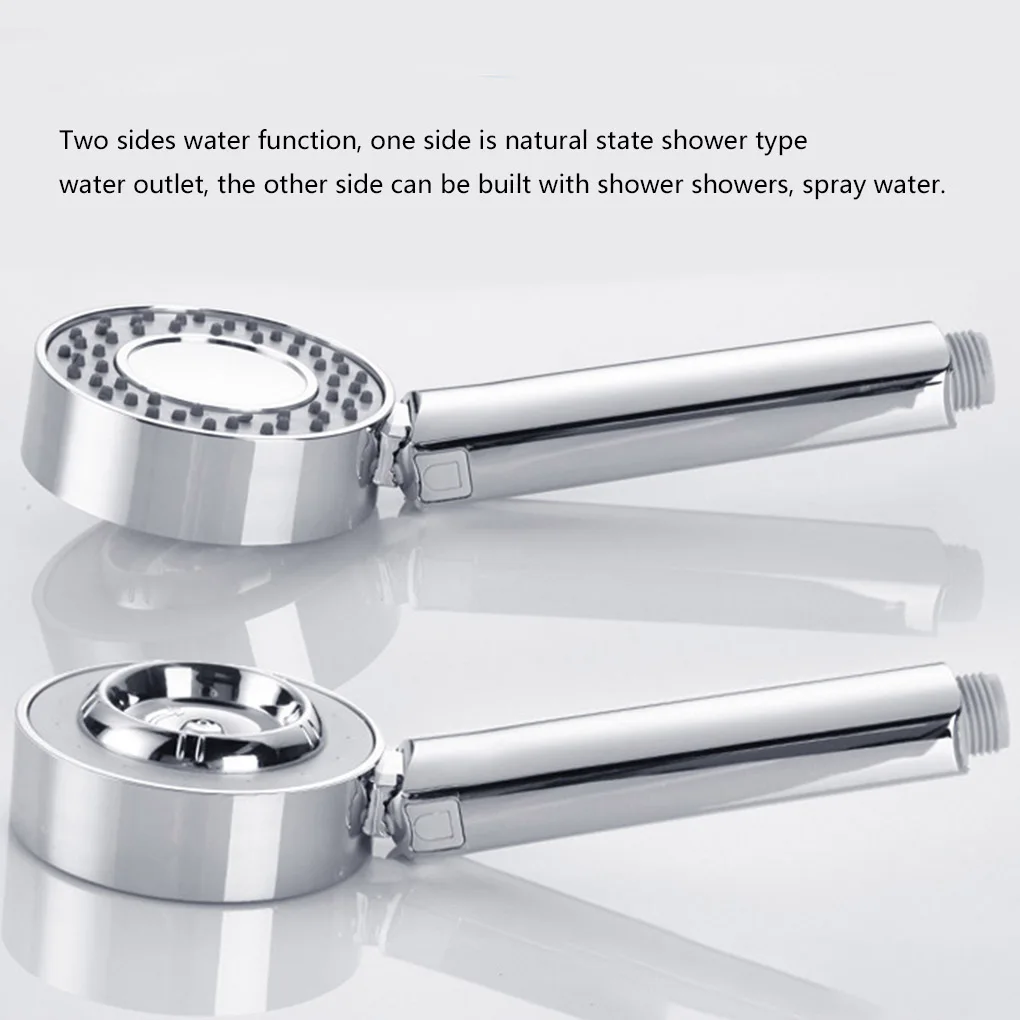 Dual Sided Shower Spray Head Detachable Pressure Boosting Multifunctional Handheld Bathing Nozzle