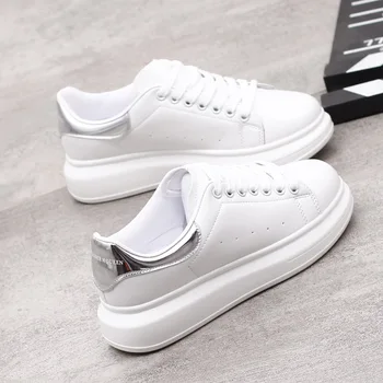

2020 Spring New Designer Wedges White Shoes Female Platform Sneakers Women Tenis Feminino Casual Female Shoes Woman