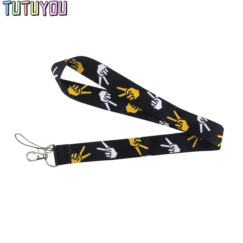 PC381 Scissors Hand Lanyards Id Badge Holder Keychain ID Card Pass Gym Mobile Lanyard Key | Мобильные телефоны и