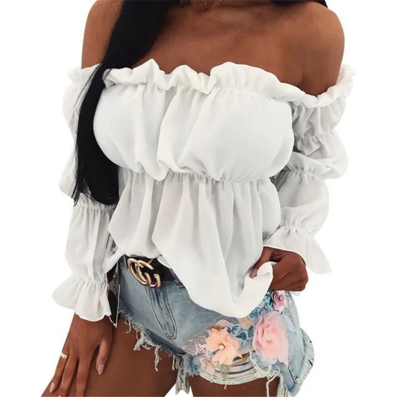 pleated cold shoulder top