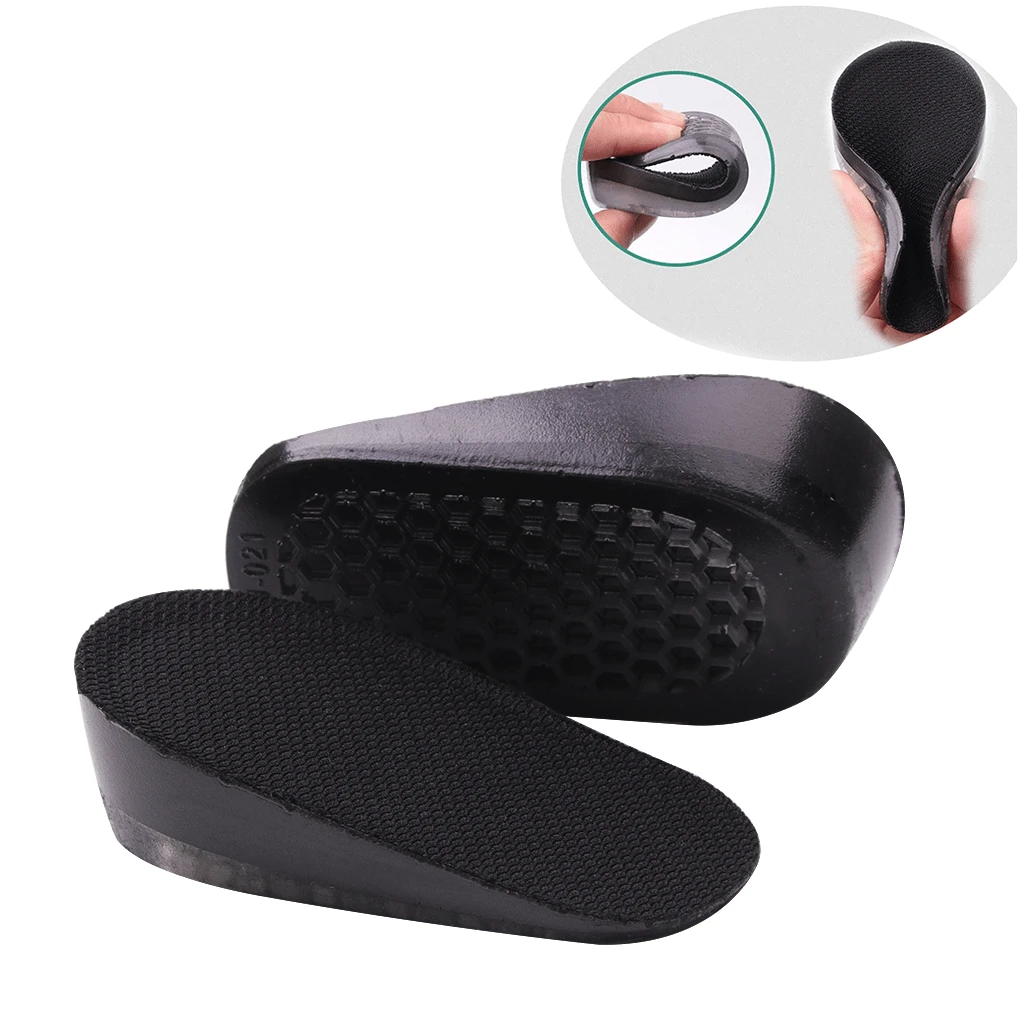 1.5cm/2.5cm/3.5cm Height Increase Insoles, Soft Silicone Lifts Inserts Elevator Shoes Insoles for Men and Women(1 Pair)