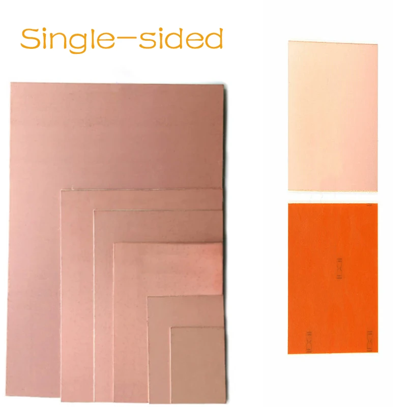 PCB Circuit Board Single/Double Sided Copper Clad Plate Laminate 7x10cm-20x30cm 