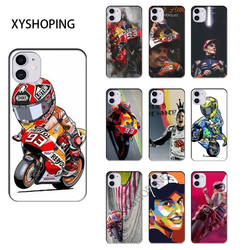 LJHYDFCNB Марк маркез Moto Gp 93 чехол для телефона Iphone 6 6s 7 8 Plus X Xs Xr 11 12 Mini Pro Max | Мобильные