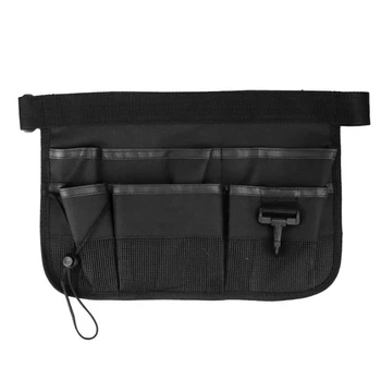 

Garden Cleaning Tool Bag with Cover Tool Belt for Screwdriver Pouch Durable Waist Tool Holder Black