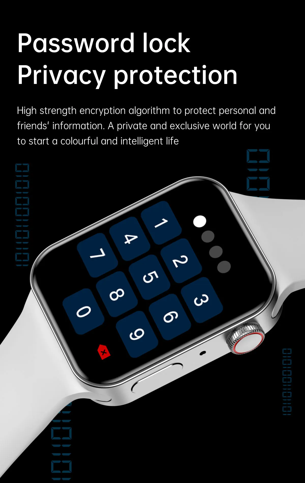 Smart Watch série 7, Montre connectée NFC pour hommes et femmes