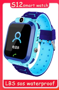 

S12 Waterproof Smart Watch for Kids LBS Tracker SmartWatch SOS Call for Children Anti Lost Monitor Baby Wristwatch vs Q12 gifts