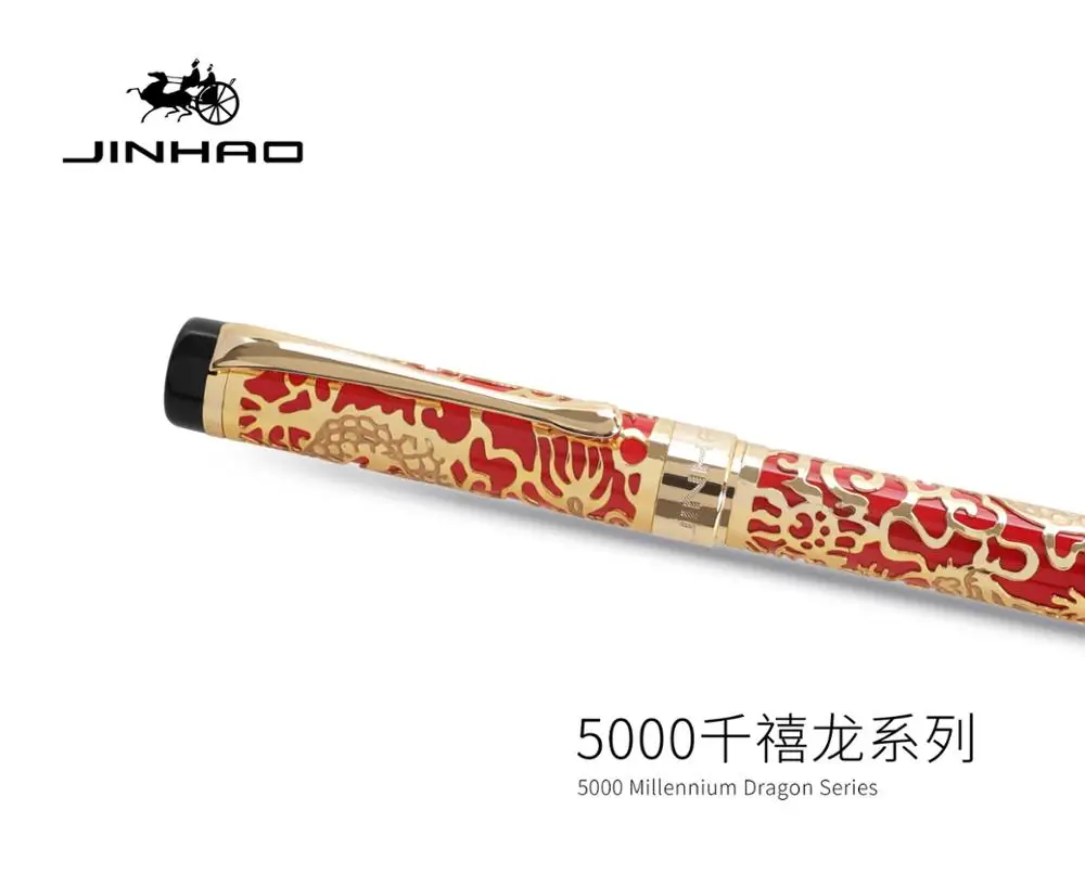 Jinhao 5000 перьевая ручка с чернилами дракона Высококачественная Роскошная офисная
