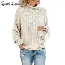 SparkDora женский осенний свитер, женские свитера и пуловеры, вязаный Свободный пуловер с длинным рукавом Ins TikTok Fb YouTube Twitter
