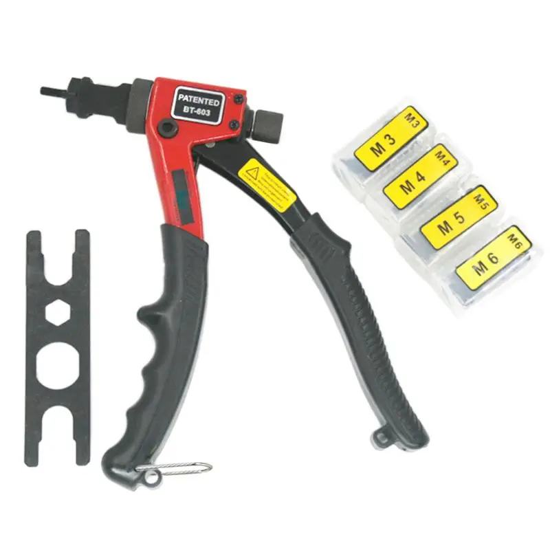 

Manual Pulling Riveter Blind Heavy Hand Pull Nut Tools M3 M4 M5 M6 Pliers Kit