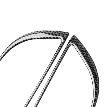 

Replacement Headlight Trim Sticker Exterior Carbon Fiber Black 183mmx85mm