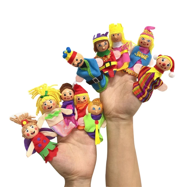 Jouet en peluche pour bébé, marionnette à doigt, Animal de dessin animé,  famille, jeu de rôle, raconter des histoires, poupée en tissu, jouets  éducatifs pour enfants, 10 pièces - AliExpress
