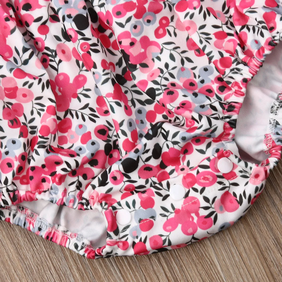 Одежда для новорожденных девочек от 3 до 24 месяцев костюм ползунки комбинезон с длинными рукавами и цветочным рисунком одежда