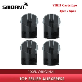 

4pcs/6pcs Original Smoant VIKII Cartridge 2ml Capacity Pod Wi KA1 1.2ohm Coil Fit Smoant VIKII Pod Kit Vape E-Cigarette Atomizer