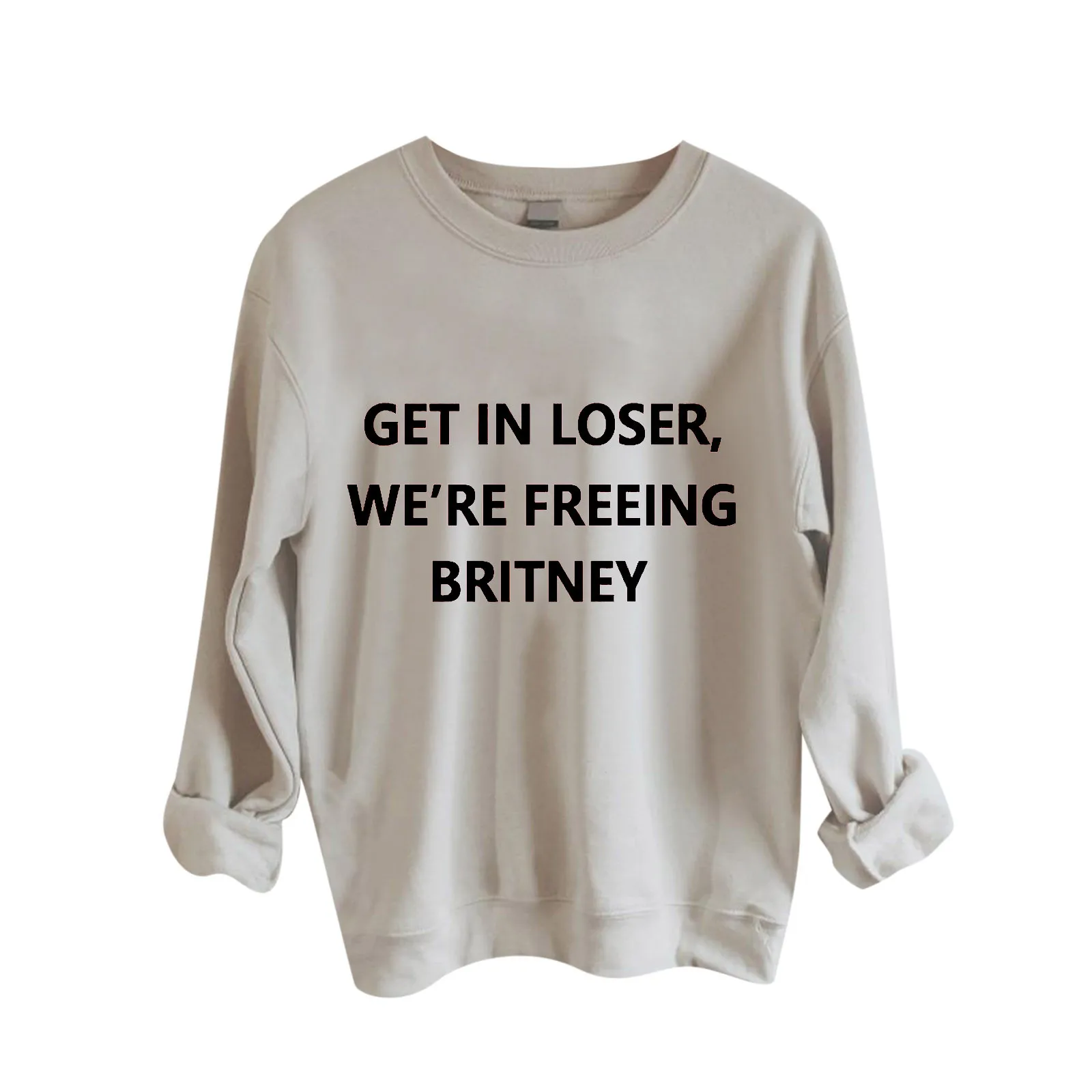 Autumn Winter Women Casual Solid Color Hoodie Sweatshirt Fleece Long-sleeved Pullover Beige Loose Tops Coat Women Перетягивать 2
