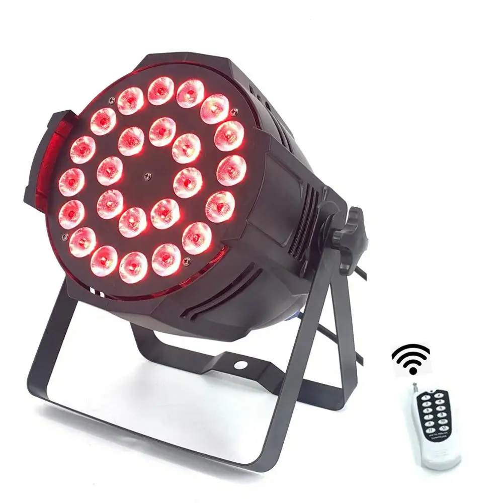 Беспроводное управление 100 м с dj Par Light RGBWA 5 в 1 24x15 Вт PAR LED DJ оборудование