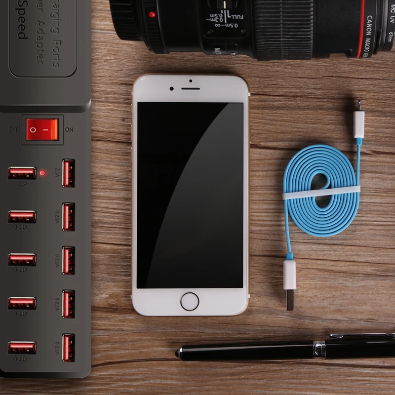 10 USB удлинителей макс. 12 а удлинитель 1 8 м шнур Переключатель 5 в стабилизатор