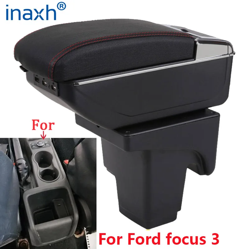 

For Ford focus 3 Armrest box Interior Parts special Retrofit parts For Ford Focus III Car Armrest Center Storage box