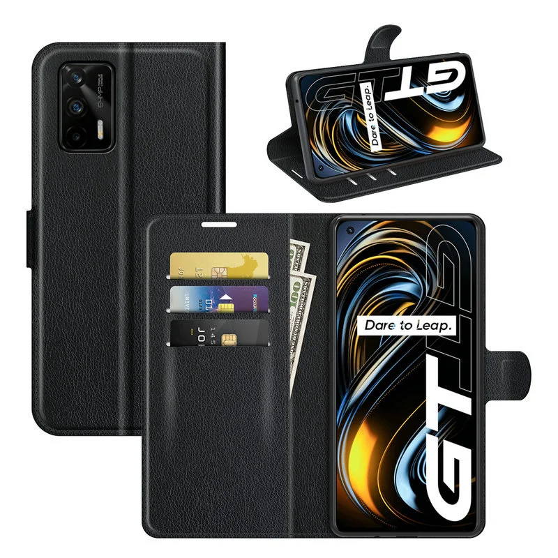 

for Realme GT 5G RMX2202 Wallet Phone Case Flip Leather Cover Capa Etui Fundas