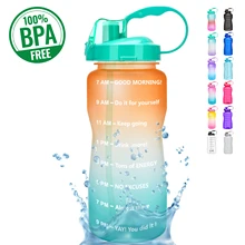 QuiFit 2 л, 3,8 л бутылка для воды на один галлон с соломинкой, мотивационные и временные отметки, кувшин для напитков BPA бесплатно, спортивные Соусники из тритана для спортзала QuiFit 2 л, 3,8 л бутылка для воды на один галлон с соломинкой, мотивационные и временные отметки, кувшин для напитков BPA бесплатно, спортивные Соусники из тритана для спортзала
