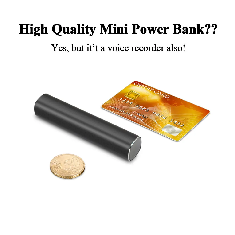 Samrt-super mini gravador magnético de voz, áudio