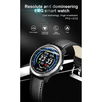 

N58 Smart Watch Sports Bracelet PPG ECG HRV Report Heart Rate Blood Pressure Test Monitor Pedometer Men Women Smartwatch for IOS