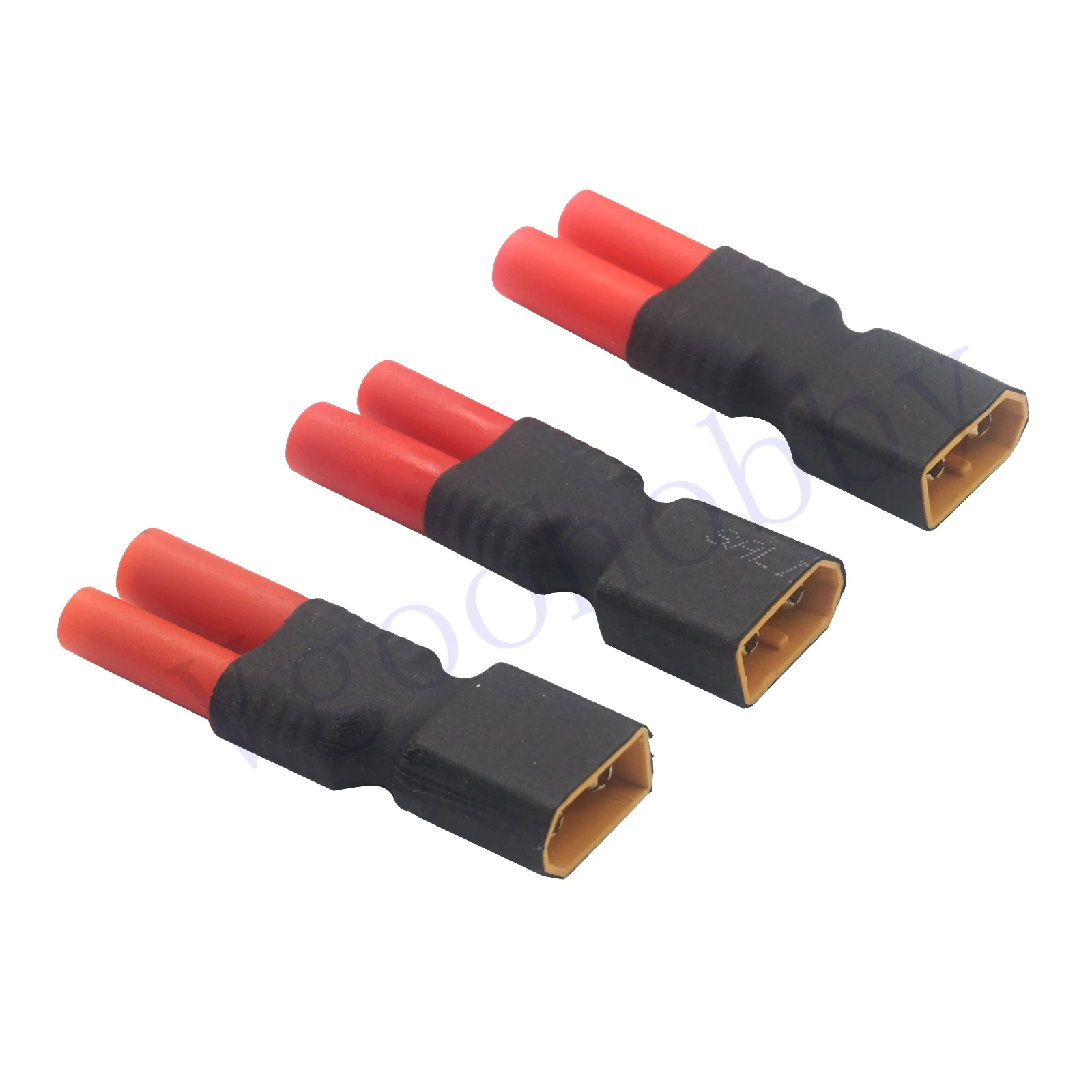 

3Pack No Wires XT60 XT-60 Male Plug to HXT 4.0mm Female Plug Wireless Connector Adapter for RC LiPo NiHM Battery Charger ESC