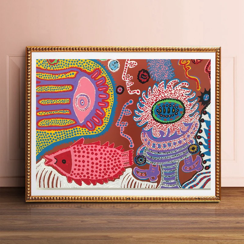 

Yayoies Kusamaor Give Me Love Wall Art Canvas Poster And Print Canvas Painting Decorative Picture Living Room Home Decor Artwork