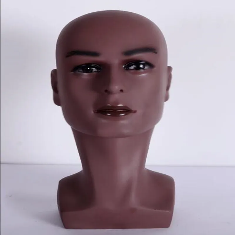 

4style 52*34cm male Head model dummy bracket fake Hat Scarf head mannequin simulation wear wig props display fake one piece D224