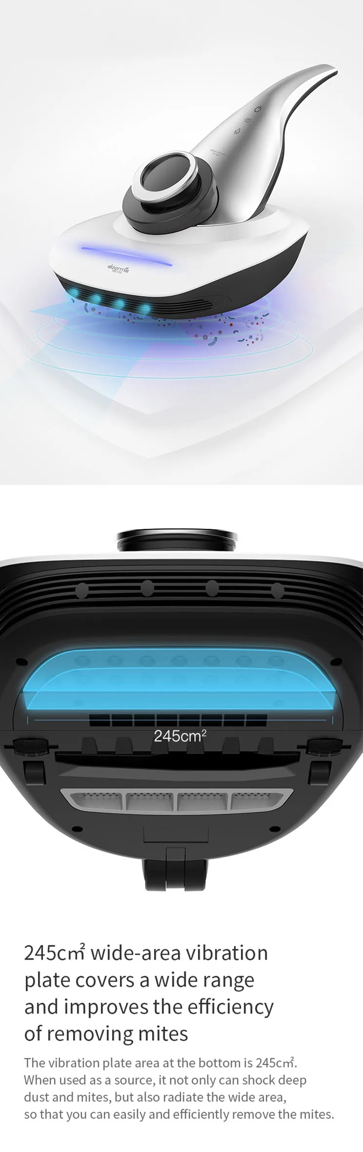 YOUPIN Deerma CM1500 ручной бытовой пылесос УФ анти-пылесос для удаления Клеща с 12000Pa сильным всасыванием