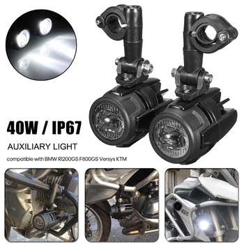 

Motorcycle fog lights 10-30V 40W Motorcycle LED Auxiliary Fog Spot Light Safety Driving Lamp For BMWs R1200GS ADV