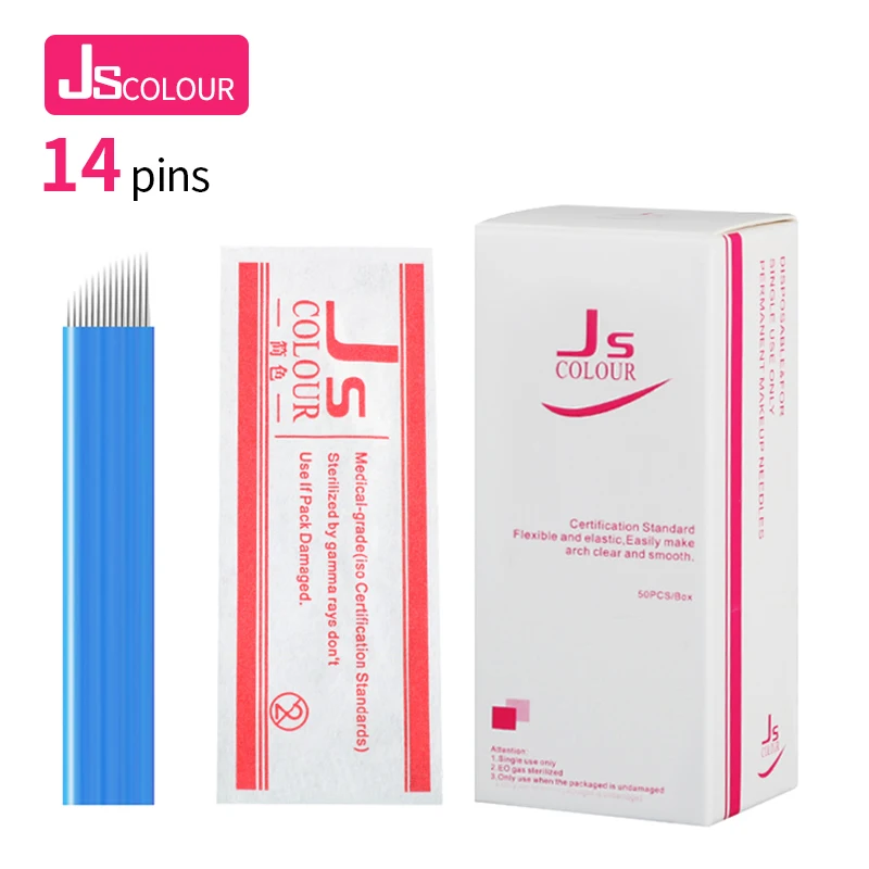 Ручка для перманентного макияжа бровей 500 шт.|needles for permanent makeup|14 needleblade needle |