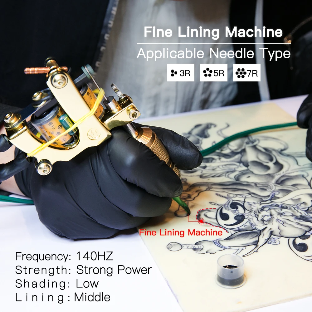 Koop Professionele Legering Tattoo Machine Wrap Coils Tattoo Kits Voor Voering Shading Coloring Levert