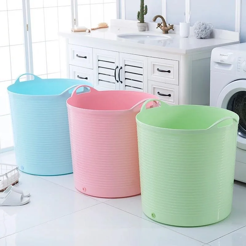 

Household Extra Large Thick Children Bath Bucket Baby Bath Barrel Bath Barrel Plastic Bath Bucket Baby Bathtub Bath Basin