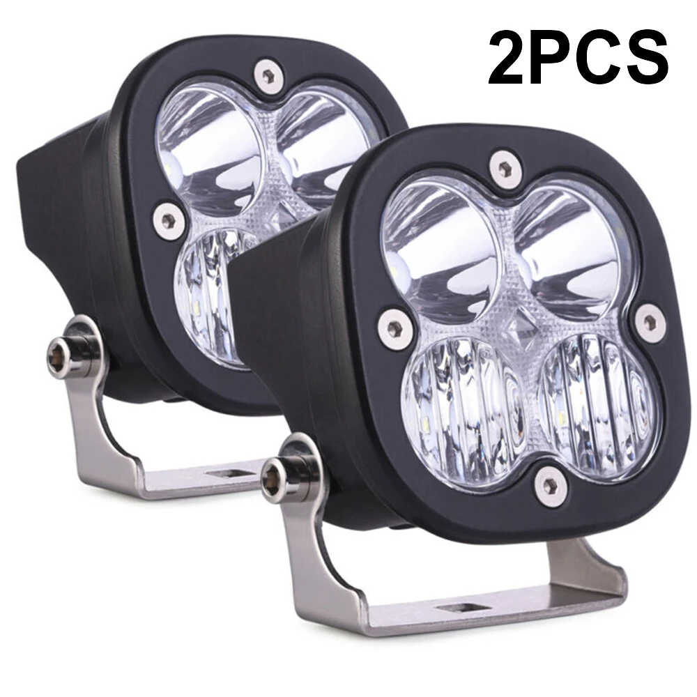 

Parts Driving lights 2pcs Replacement 2000LM 20W Car Auto ATV Accessories