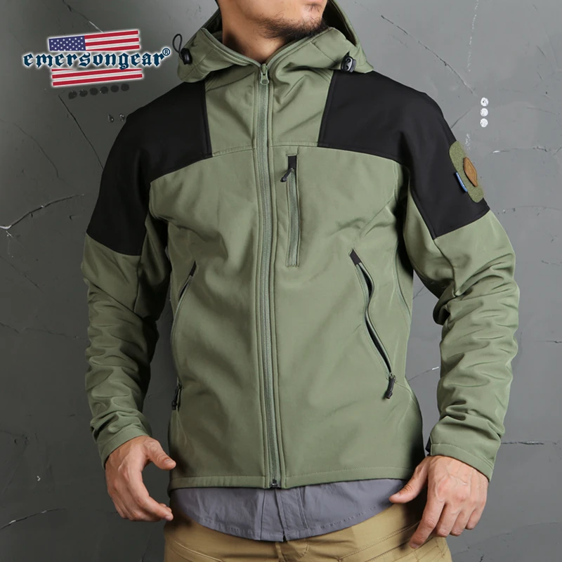 SG Emersongear синяя флисовая термокуртка Тройная теплая тактическая куртка зимнее пальто водонепроницаемая ветрозащитная растягивающаяся куртка - Цвет: SG