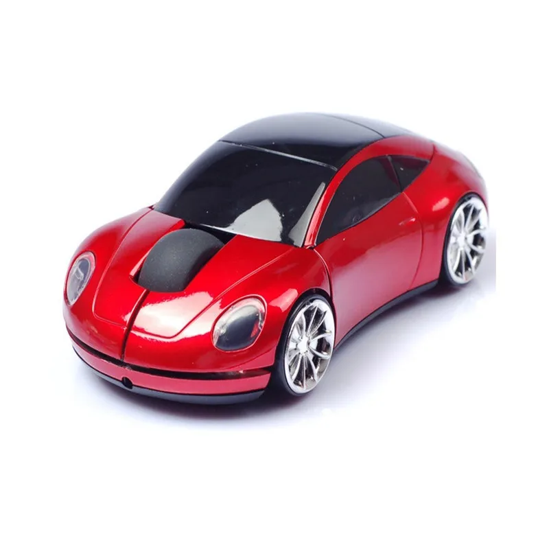 Мышь 2,4 ГГц в форме автомобиля, Беспроводной Оптический светильник, Игровая USB мышь, профессиональная компьютерная мышь для ПК, ноутбука