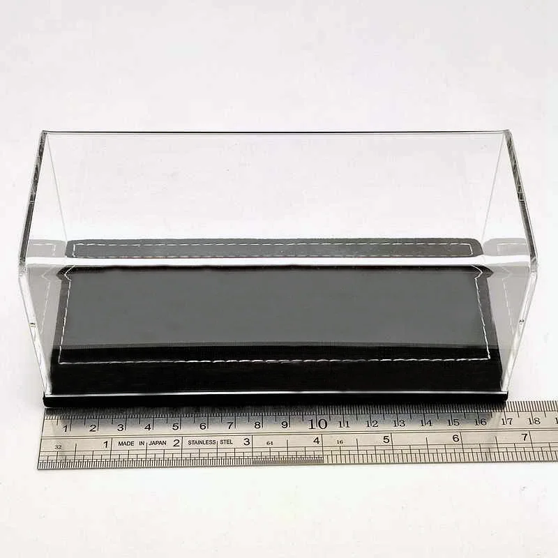 1:43 Thicken Acrylic Case Models Car Display Box Transparent Dustproof Black Flannel Bottom 17CM | Игрушки и хобби