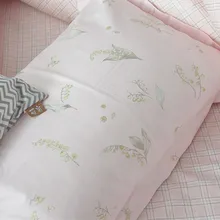 Полуметровое розовое дно с листьями дерева, хлопок, детская ткань, спальный мешок для спальни, простыня из длинноволокнистой хлопковой ткани T1168