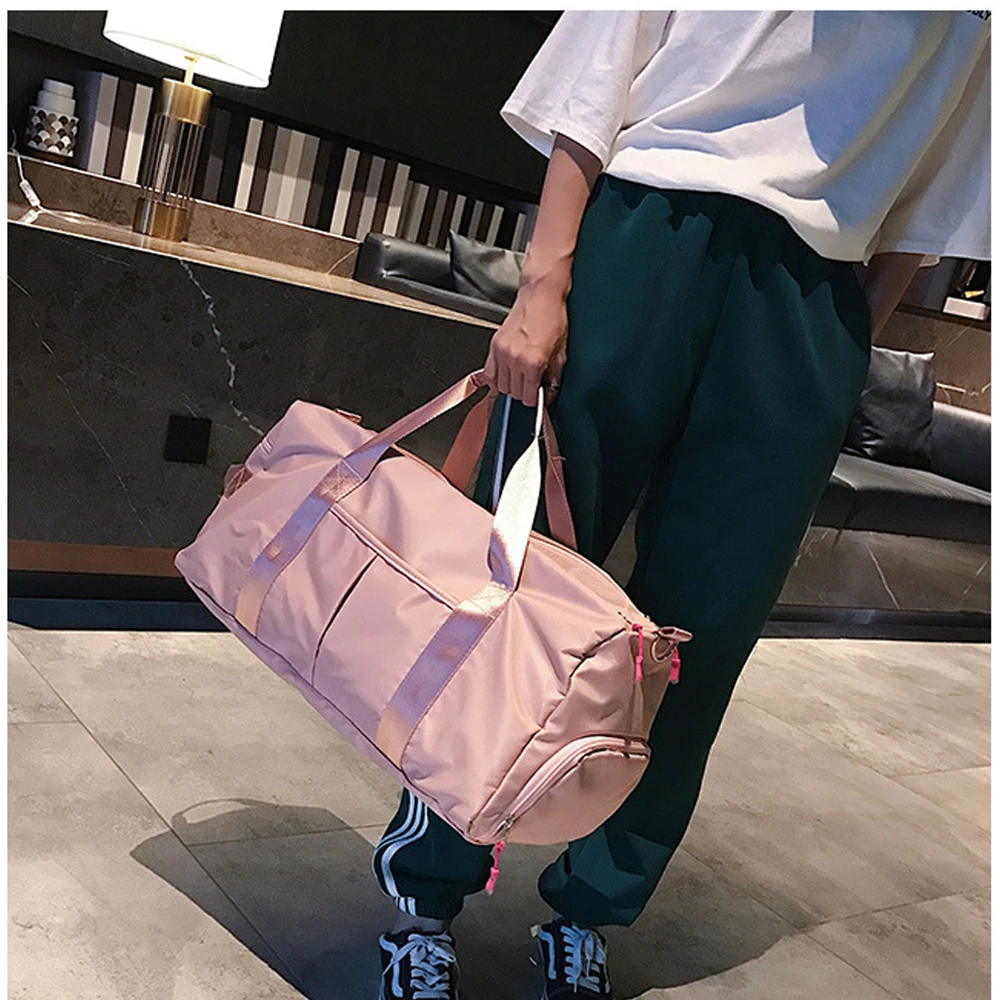 Fashion Large Capacity Shoulder Bags Tote For Women Shoes Tas Travel Bags Waterproof Nylon Bags Dry Wet Women's Handbags