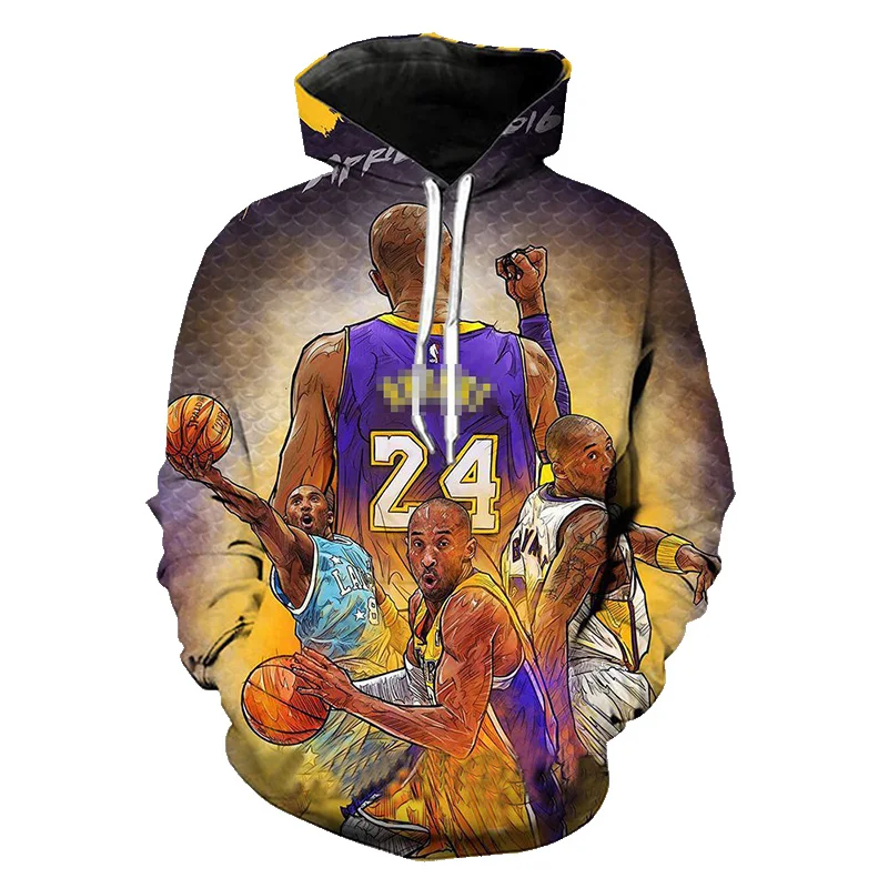Новая мода Kobe Bryant Dunk 3D печатная Толстовка для мужчин и женщин с длинным рукавом в