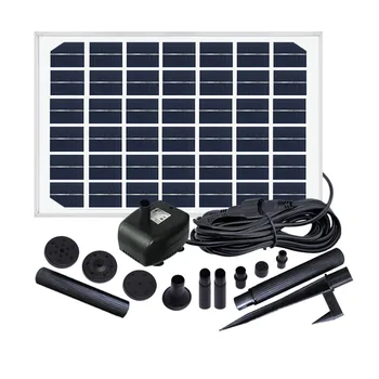 

Large Flow 15W Solar Power Water Pump Submersible Solar Fountain Pump with 400L/H Flow