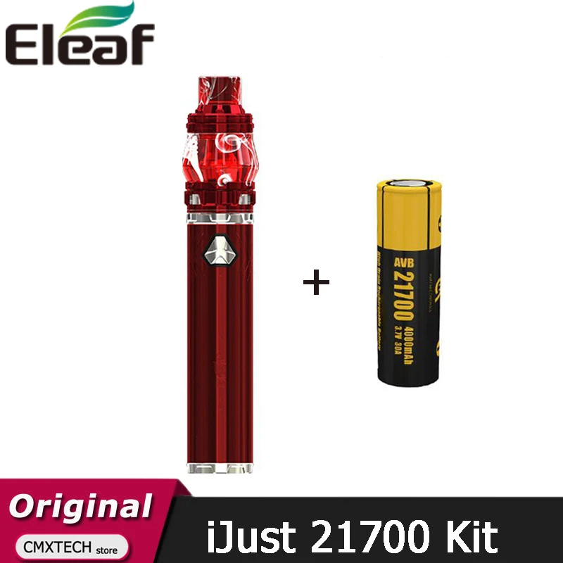 Оригинальный набор Eleaf iJust 21700 с ELLO Duro 80 Вт бак 5 мл атомайзер аккумулятором