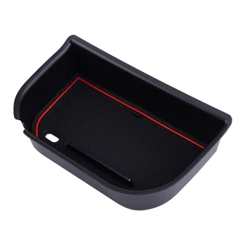 

Car Inner Armrest Storage Glove Box Stowing Tidying Organizer Black Car Accessories Fit for Nissan Navara NP300 D23 2015-2018
