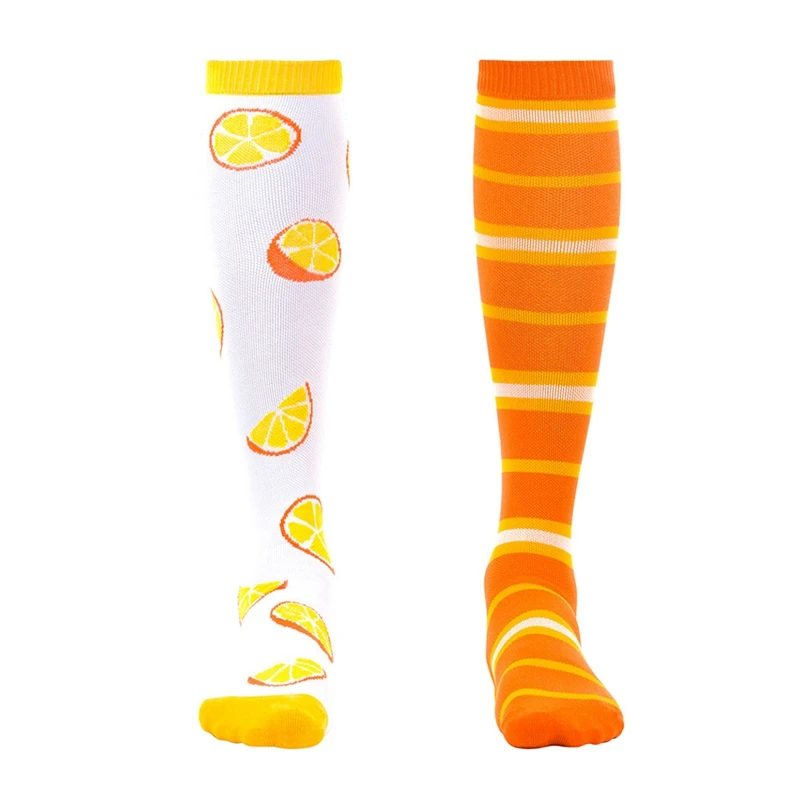 

Cycling Socks Compression Socks Knee High/Long Quick Dry Nylon Orange Hosiery Running Cycling Footwear Accessories S/M/L/XL*